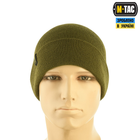 M-Tac шапка тонкая вязка 100% акрил Olive, L-XL - изображение 4