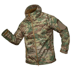 Тактична зимова куртка на флісі CM Stalker SoftShell Multicam / Водовідштовхувальна військова куртка камуфляж, M - зображення 5