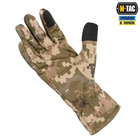 Тактические перчатки M-Tac Winter Soft Shell MM14, Зимние военные перчатки Пиксель, Теплые стрелковые перчатки, S - изображение 6