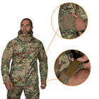Тактическая зимняя куртка на флисе CM Stalker SoftShell Multicam / Водоотталкивающая военная куртка камуфляж, XL - изображение 2