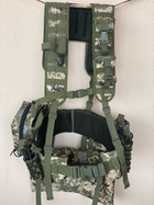 Ременно-плечевая система (разгрузка) укомплектованная, РПС для военных, Разгрузочный жилет РПС MOLLY, пиксель, XXL - изображение 10