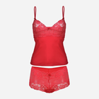 Erotyczny komplet (koszulka + majtki) damski DKaren Wiktoria 2XL Czerwony (5900652526406) - obraz 3