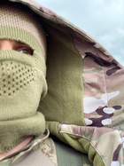 Зимовий тактичний костюм мультикам софтшел (softshell) підвищеної щільності з подвійним флісом XXL - зображення 10