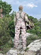 Зимний тактический костюм мультикам софтшел (softshell) повышенной плотности с двойным флисом S - изображение 8