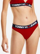 Majtki bikini damskie bawełniane Tommy Hilfiger Jeans UW0UW02773 S Czerwone (8720113404763) - obraz 3