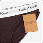 Majtki bikini damskie bawełniane Calvin Klein Underwear 000QF7047EBKC S Brązowe (8719856453404) - obraz 4
