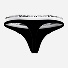 Majtki stringi damskie bawełniane Tommy Hilfiger Jeans UW0UW03865BDS S Czarne (8720641941693) - obraz 2