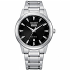Наручний годинник CITIZEN AW0100-86EE Чорний/Сріблястий Нержавіюча сталь