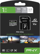 Karta pamięci PNY PRO Elite microSDXC 1TB Industrial Class 3 UHS-I V30 A2 + SD-adapter (P-SDU1TBV32100PRO-GE) - obraz 9
