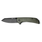 Нож Sencut Fritch Blackwash Olive Micarta (S22014-1)