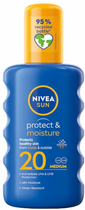 Бальзам для засмаги Nivea Sun Protect & Moisture спрей зволожуючий SPF 20 200 мл (5900017067674) - зображення 1
