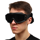 Захисні окуляри-маска SPOSUNE JY-023-1 оправа-чорна колір лінз сірий - изображение 10