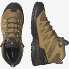 Ботинки Salomon X WARD Leather MID GTX 3 водонепроницаемой мембраной Gore-Tex® Kangaroo/Black/Dull Gold, размер 44 - изображение 4