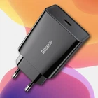 Мережевий зарядний пристрій Baseus адаптер Type-C з швидкою зарядкою 20W, Чорний
