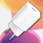 Мережевий зарядний пристрій Baseus Quick Charger адаптер Type-C з швидкою зарядкою, 20W, Білий
