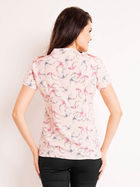 Koszula damska z krótkim rękawem Infinite You M127 M Różowy/Ptaki (5902360566224) - obraz 2