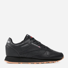 Підліткові кросівки для дівчинки Reebok Cl Lthr GZ6093 37 (5.5US) 24.5 см Чорні (4065422063824)