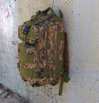 Тактический походный рюкзак Military T 412 25 L Камуфляжный пиксель - изображение 2