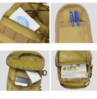 Тактическая сумка-рюкзак барсетка бананка на одной лямке пиксель - изображение 9