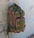 Тактический походный рюкзак Military T 412 25 L Камуфляжный пиксель - изображение 8