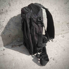 Черная тактическая сумка-рюкзак мессенджер барсетка MFH T0454 - изображение 4