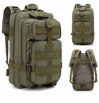 Тактичний військовий похідний рюкзак Military 25 L Хакі - зображення 9