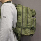 Тактичний військовий похідний рюкзак Military 25 L Хакі - зображення 12