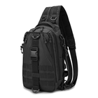 Черная тактическая сумка-рюкзак мессенджер барсетка MFH T0454 - изображение 10