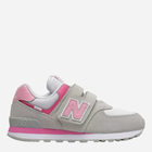 Buty sportowe dziecięce dla dziewczynki na rzepy New Balance 574 PV574SA2 29 Szare (195173159393) - obraz 1