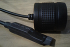 Фонарь аккумуляторный WimpeX подствольный с выносной кнопкой и ремешком на руку 158000W Черный (WX-P50) - изображение 4
