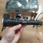 Ліхтар акумуляторний мисливський підствольний під рушницю з виносною кнопкою PLD Q2807-T6 Black - зображення 4