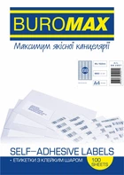 Етикетки клейкі,68 шт/л., 48х16,6 мм, 100 аркушів в упаковці (BM.2867)