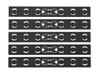 Набор плоских защитных панелей для цевья Key-Mod - Black [BattleAxe] (для страйкбола) - изображение 1