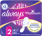 Гігієнічні прокладки Always Platinum Super (Розмір 2) 7 шт. (8001090444950) - зображення 1