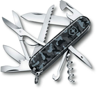 Нож Victorinox Huntsman 91мм/15функ/камуфляжный, синий - изображение 1