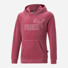 Bluza z kapturem dla dziewczynki Puma Essentials+ Velour 67104045 146-152 cm Różowa (4065449078276) - obraz 1