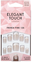 Zestaw sztucznych paznokci Elegant Touch Natural French Nails 126 Short (5011522292892) - obraz 1