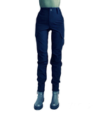 Женские тактические штаны софтшелл утепленные 40 темно-синие - изображение 1