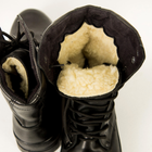 Берцы зимние кожаные черные, искусственный мех, подошва антистат, ботинки мужские 42 - изображение 4