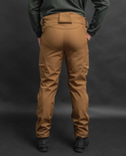 Мужские штаны Soft Shell демисезонные на флисе цвет Койот S - изображение 4