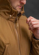 Чоловічий демісезонний костюм Softshell з Липучками під Шеврони колір койот Куртка і штани 3XL - зображення 5