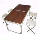 Складаний стіл та 4 стільці 120х60х70 см "Folding table" FT-4