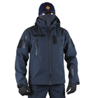 Куртка тактична чловіча GPK Tactical Soft shell 52р Синя - изображение 3