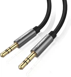 Кабель аудио Ugreen 3.5 mm AUX круглый и прямые штекеры 1M Black (YM847)