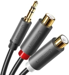Перехідник-розгалужувач Ugreen 3.5 mm M / 2RCA F 20CM (YM812)