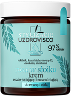 Krem do twarzy nawilżający i ciała Uzdrovisco Rosa w Słoiku rozświetlający i nawadniający 170 ml (5904917480618)