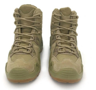 Водонепроницаемые демисезонные мужские ботинки Хаки 40 р Alop 60468640 из натуральной кожи и кордура Система быстрой шнуровки дышащая подкладка - изображение 2