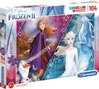 Puzzle Clementoni Frozen 2 Glitter 104 elementy (8005125201631) - obraz 1