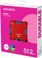 SSD диск ADATA SD620 512ГБ USB 3.2 Type-A 3D NAND TLC Red (SD620-512GCRD) - зображення 4