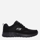 Buty sportowe męskie z siatki do kostki oddychające Skechers Burns-Agoura 52635-BBK 43 (10US) 28 cm Czarne (190872054703)